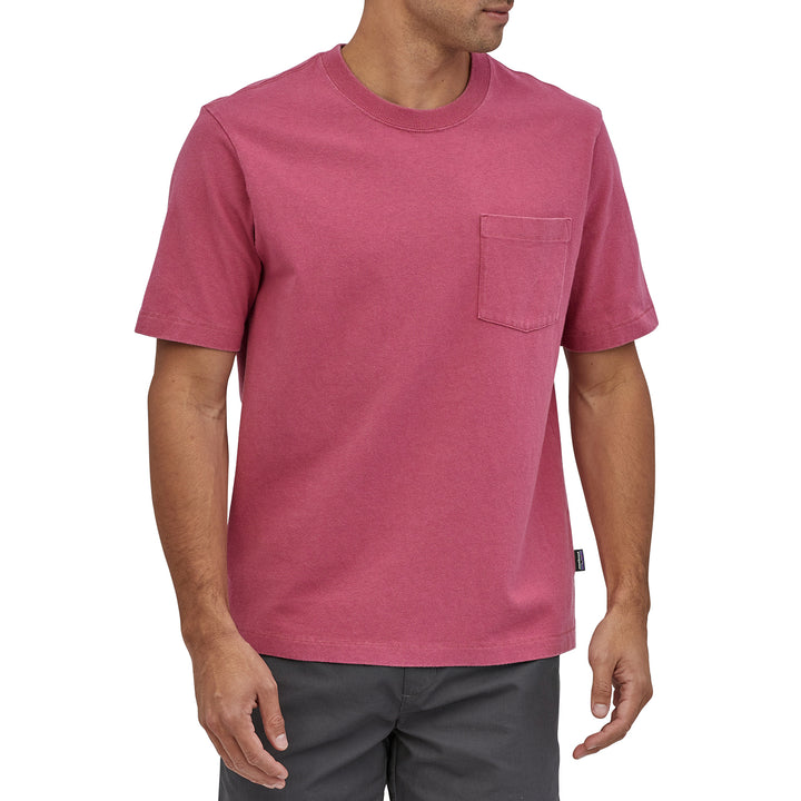 Patagonia Organic Cotton Midweight Pocket T-Shirt Star Pink
