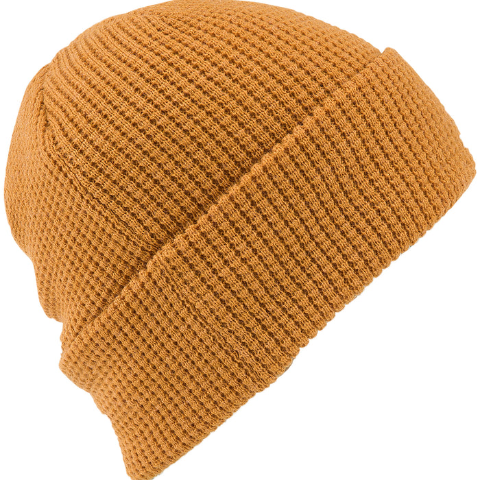 Volcom Waffle Patch Beanie - Women's Resin Gold