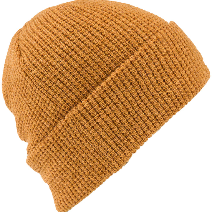 Volcom Waffle Patch Beanie - Women's Resin Gold