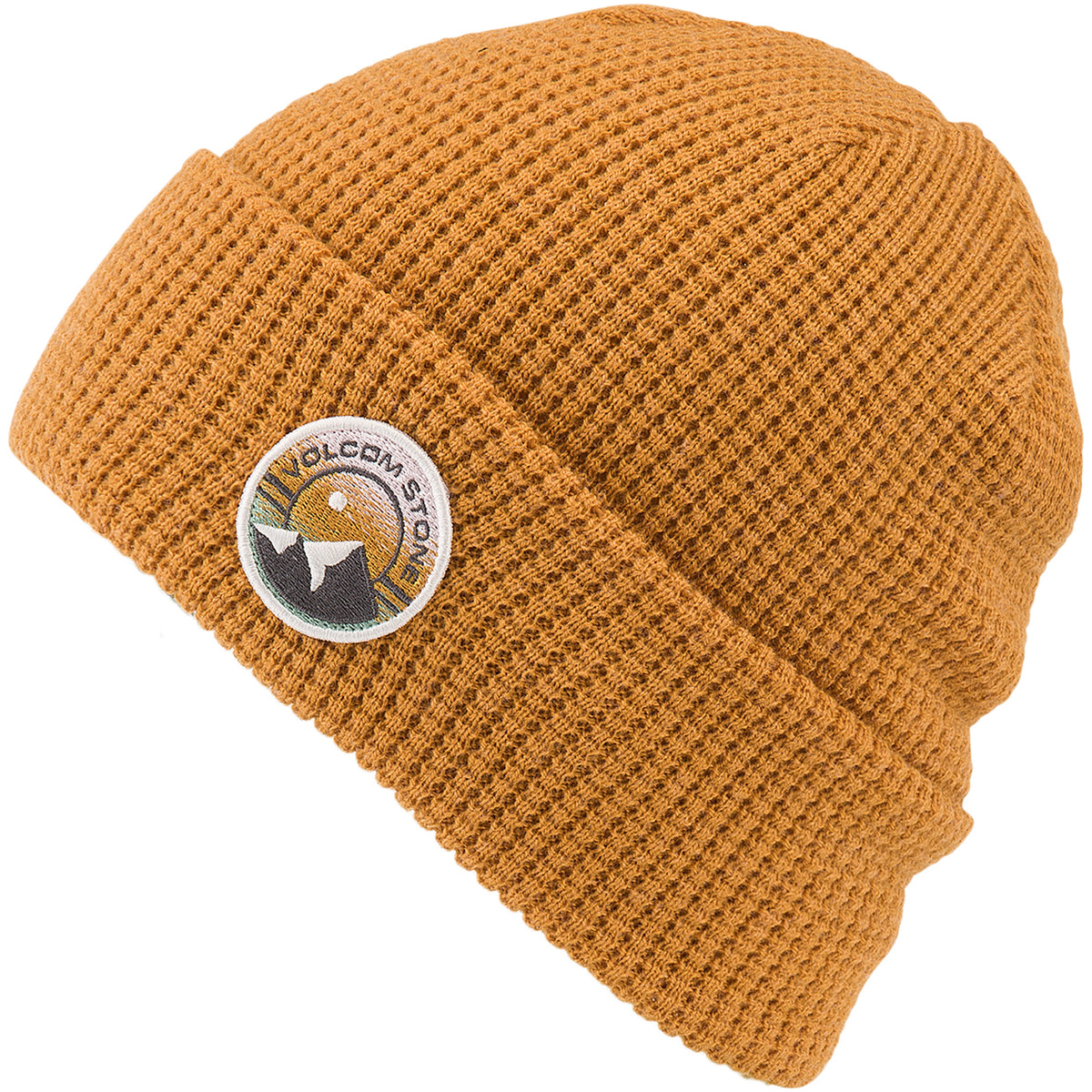 Volcom Waffle Patch Beanie - Women's Resin Gold