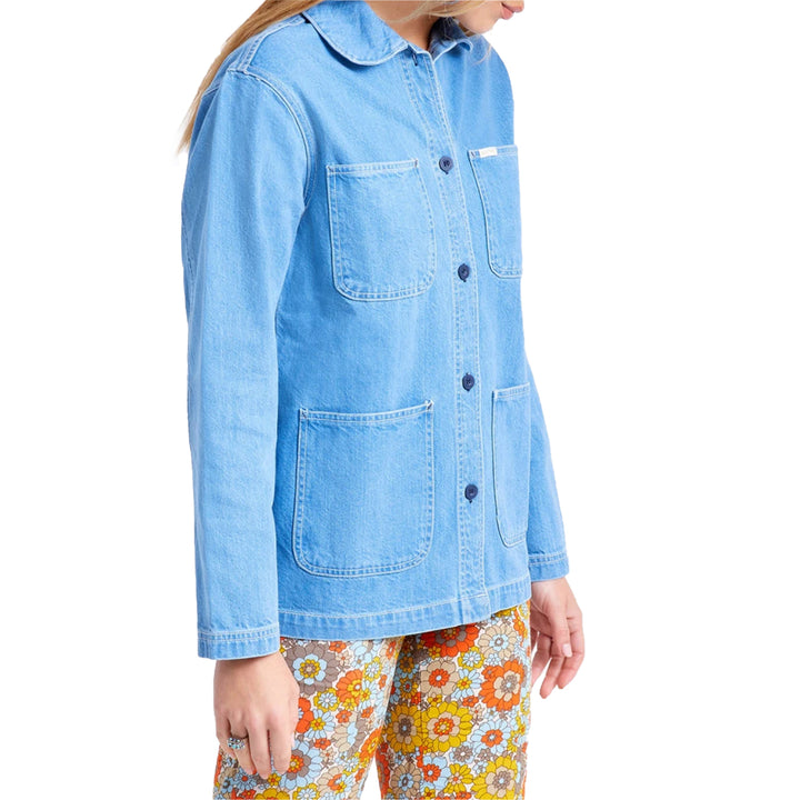 Brixton Detroit Chore Coat - Women's 70's Blue