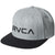 RVCA Twill Snapback II Hat - Boys' Heather Grey/Black