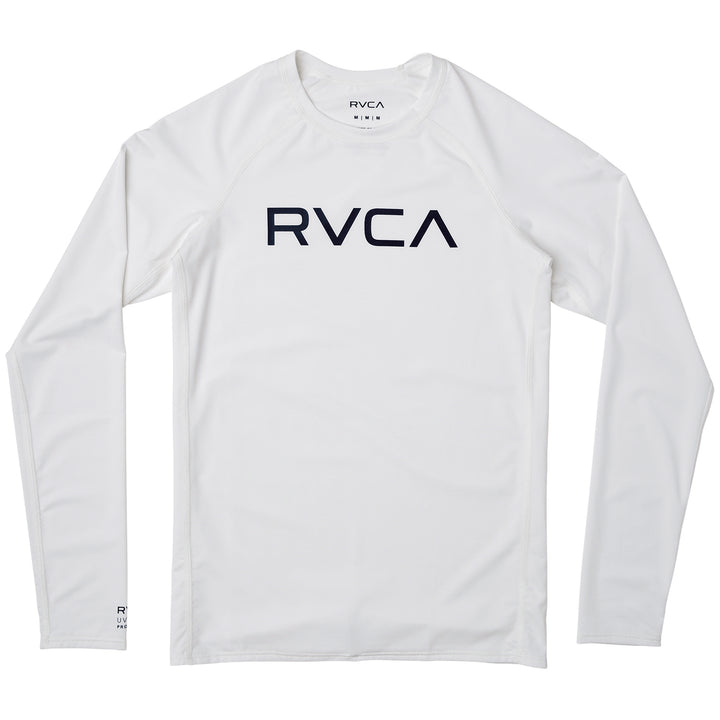 RVCA Long Sleeve Rashguard - Boys' Antique White