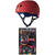 Triple 8 Sweatsaver Liner Skateboard Helmet + Saver Series Color Collection Skateboard Pad Set
