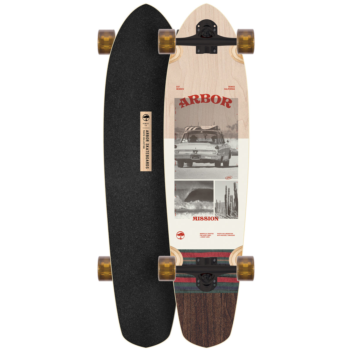 Arbor Mission Photo Longboard Complete