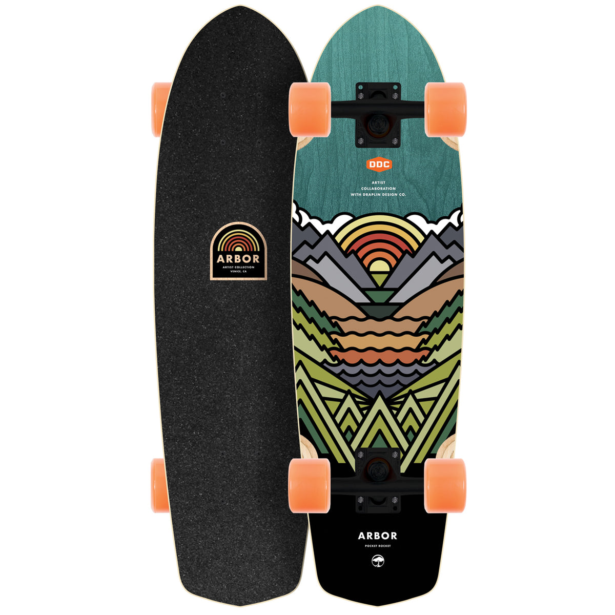 Arbor Pocket Rocket Artist Cruiser Skateboard Complete