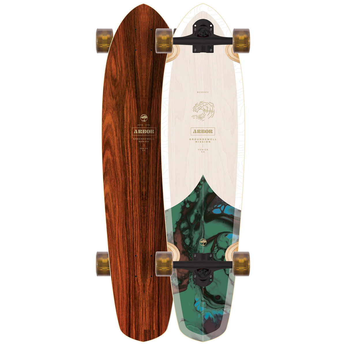 Arbor Mission Groundswell Longboard Complete
