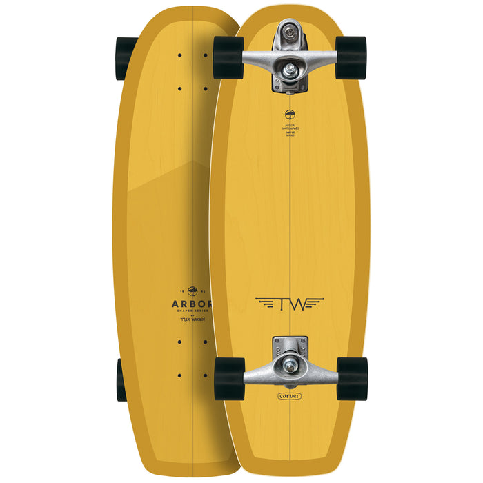 Arbor Warren Shaper Skatesurf Longboard Complete