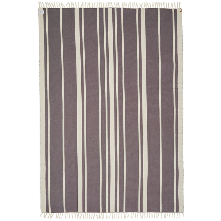 Tentree Organic Cotton Breeze Stripe Woven Towel Pearl Blue/Elm White