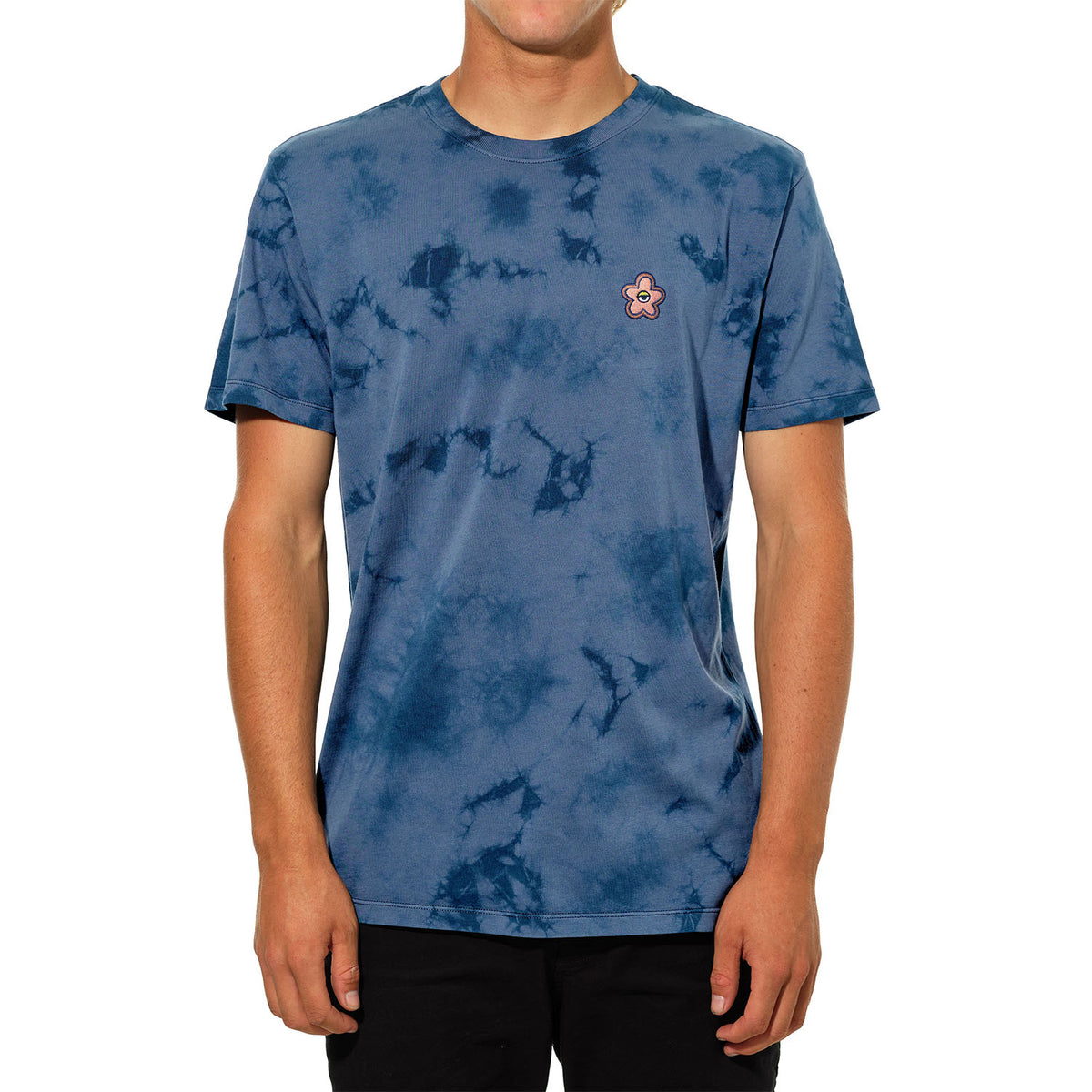 Katin Trippy Embroidered T-Shirt - Men's Navy Cloud