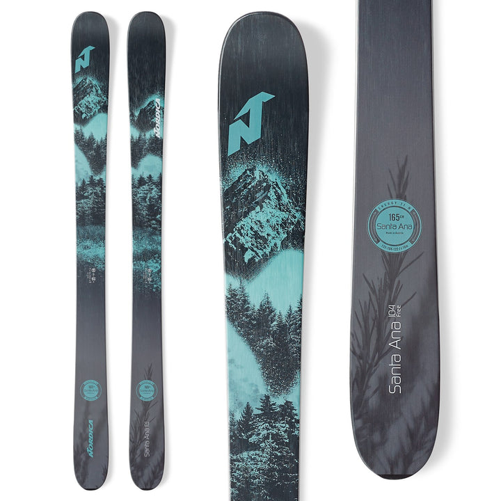 Nordica Santa Ana Free 104 Skis + Atomic Warden MNC 11 Demo Bindings - Women's 2021