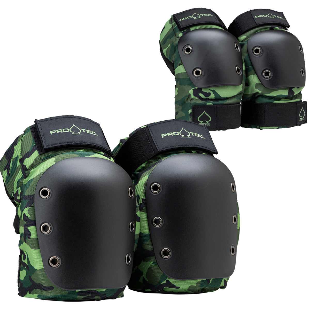 Pro-Tec Street Knee & Elbow Skateboard Pad Set Camo