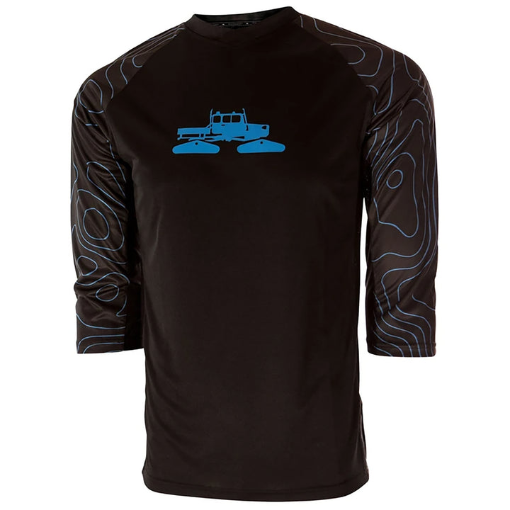 Spacecraft Swayze 3/4 Sleeve Jersey Black/Cyan