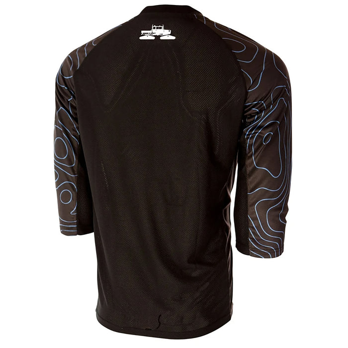 Spacecraft Swayze 3/4 Sleeve Jersey Black/Cyan