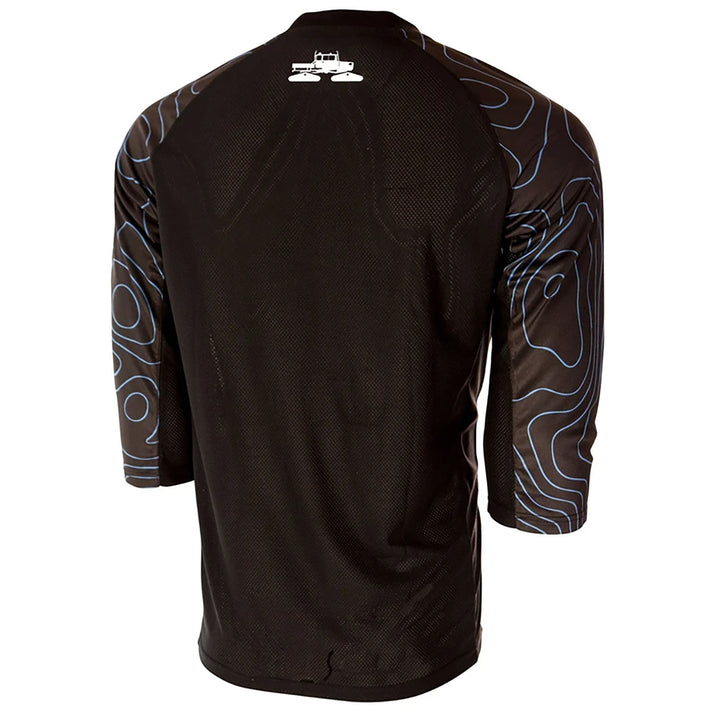 Spacecraft Swayze 3/4 Sleeve Jersey Black/Cyan