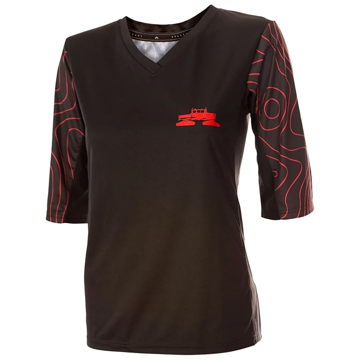 Spacecraft Xanadu 3/4 Sleeve Jersey - Women's Black/Rose