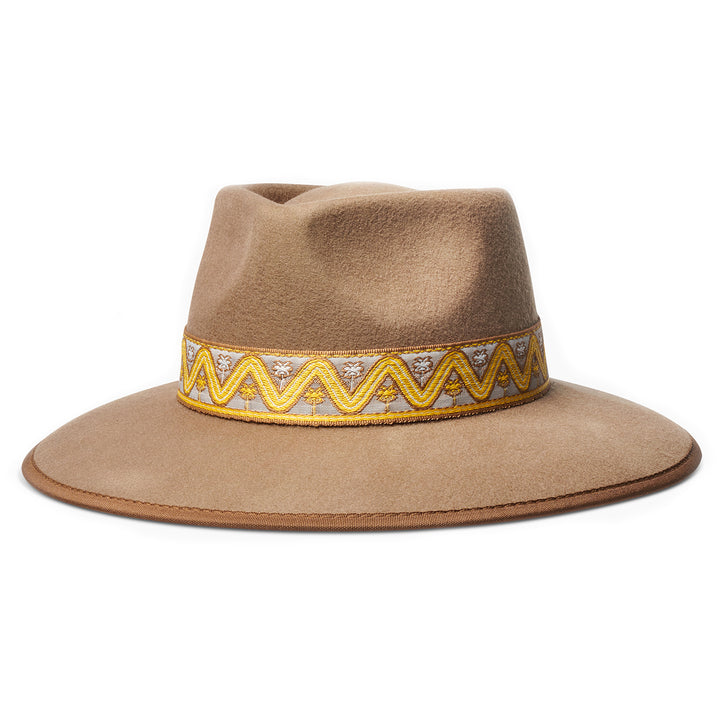 Roark Younes Fedora Hat Brown