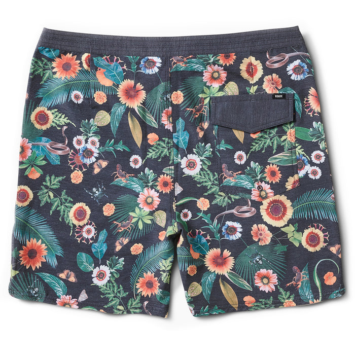 Roark Chiller Menara Flora Boardshorts - Men's Black