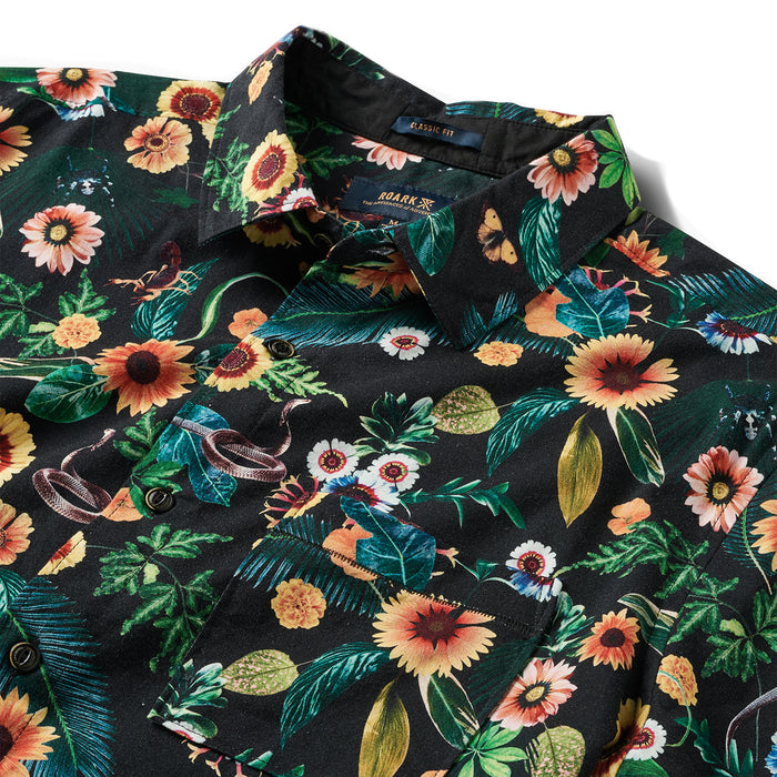 Roark Menara Flora Short-Sleeve Shirt - Men's Black