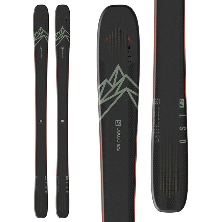Salomon QST 92 Skis + Warden 13 Demo Bindings 2021