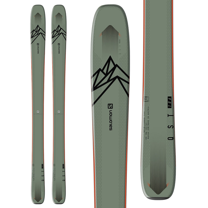 Salomon QST 106 Skis + Warden MNC 13 Demo Bindings 2021