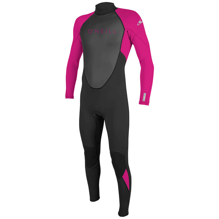 O'Neill 3/2 Reactor 2 Back Zip Wetsuit - Kids' Black/Berry