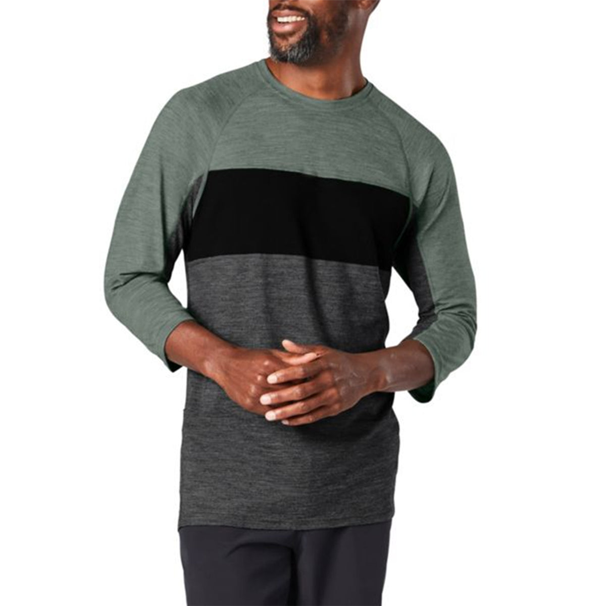 Smartwool Merino Sport 150 3/4 Sleeve Jersey Medium Gray Heather