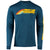 Troy Lee Designs Flowline L/S Tech Tee Velo Navy Heather