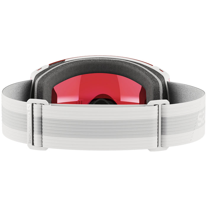 Salomon Radium Goggles White/Sigma Poppy Red