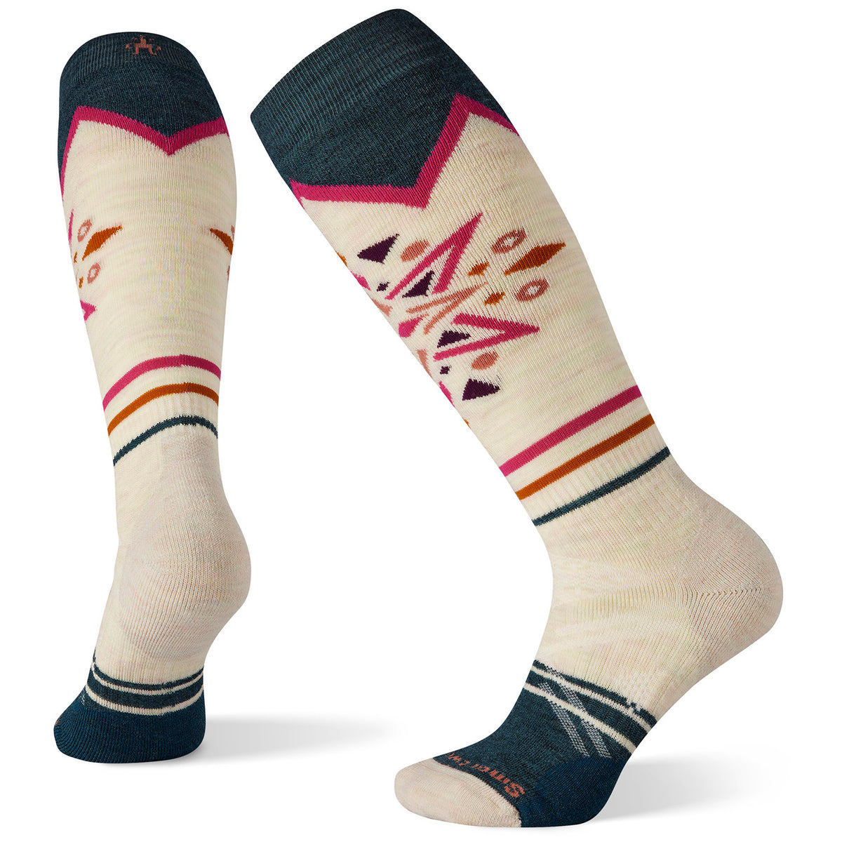 Smartwool Performance Ski Full Cushion Mountain Snowflake Pattern OTC Socks - Women's Moonbeam