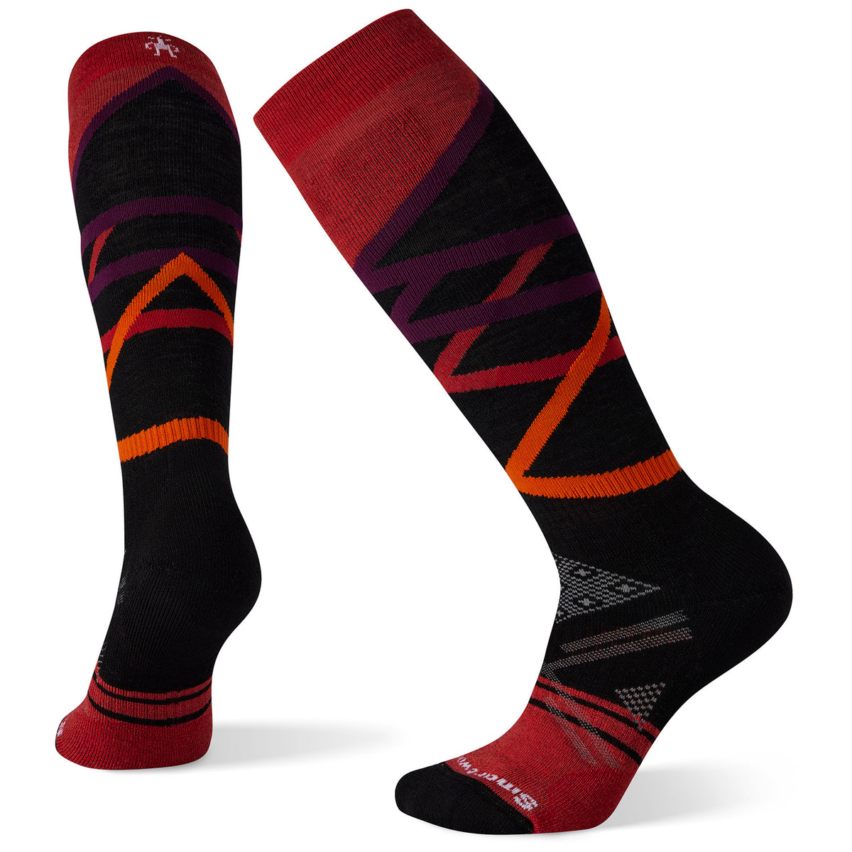 Smartwool Performance Ski Full Cushion Trellis Pattern Socks - Women's Pomegranate