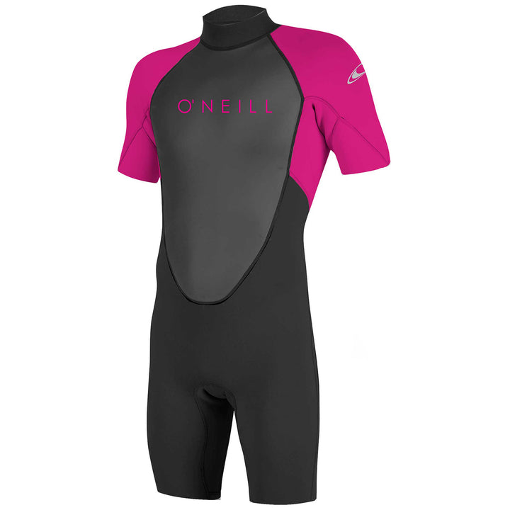 O'Neill 2/2 Reactor Short Sleeve Back Zip Springsuit - Kids' Black/Berry