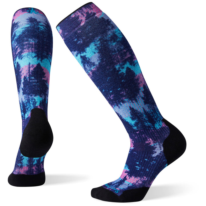 Smartwool Performance Snow Targeted Cushion Print OTC Socks - Women's Ocean Abyss