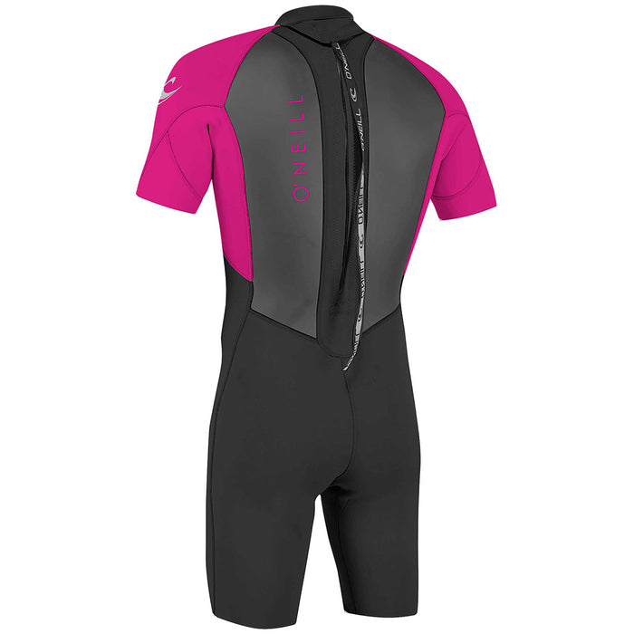 O'Neill 2/2 Reactor Short Sleeve Back Zip Springsuit - Kids' Black/Berry