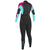 O'Neill 4/3 Epic Back Zip Wetsuit - Girls' Black/Seaglass/Berry