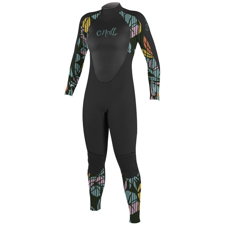 O'Neill 4/3 Epic Back Zip Wetsuit - Girls' Black/Baylen/Black