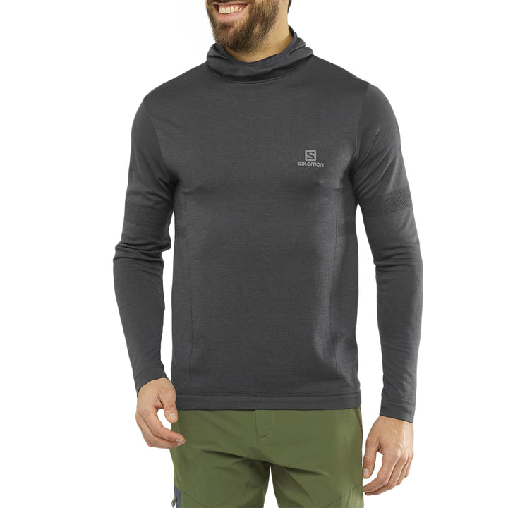Salomon Outpeak Wool Hoodie - Men's Black