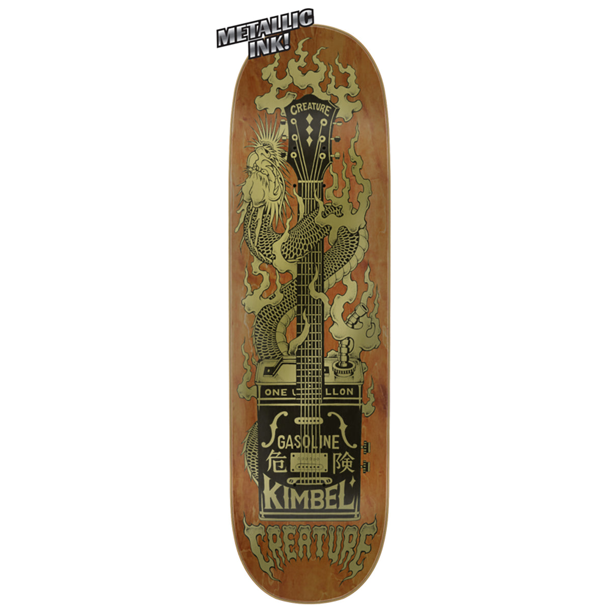 Creature Kimbel Gas Can Flame 9.0 Skateboard Deck