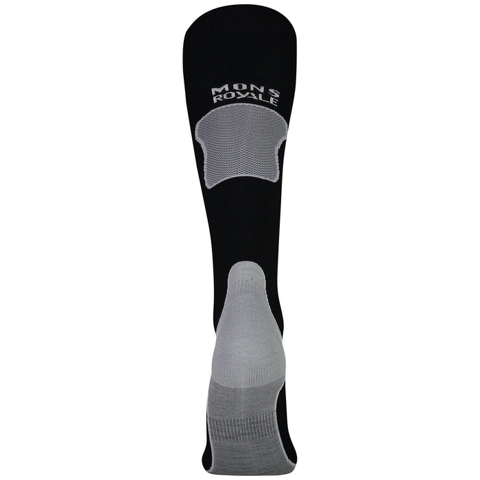 MONS ROYALE Pro Lite Tech Ski Socks Black / Grey Marl