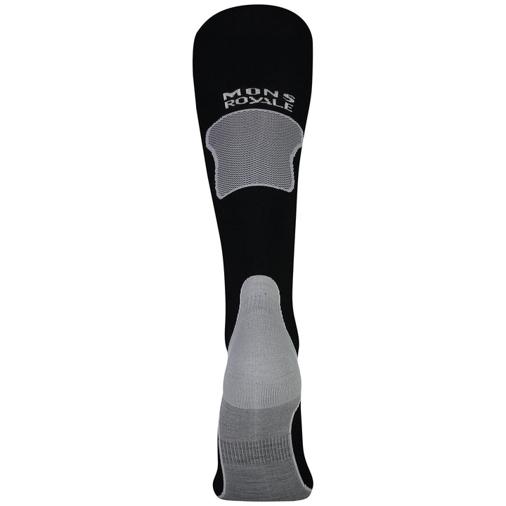 MONS ROYALE Pro Lite Tech Ski Socks Black / Grey Marl