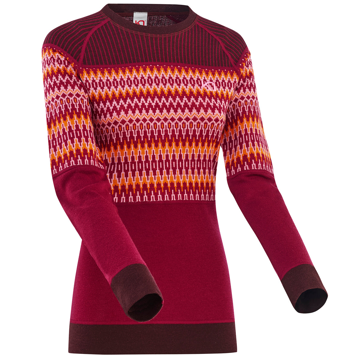 Kari Traa Silja Wool Long-Sleeve Top - Women's Fancy