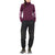 MONS ROYALE Cornice Rollover Long Sleeve Top - Women's Wine/Mauve