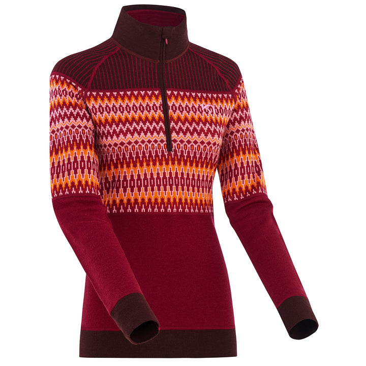 Kari Traa Silja Wool Half-Zip Top - Women's Fancy