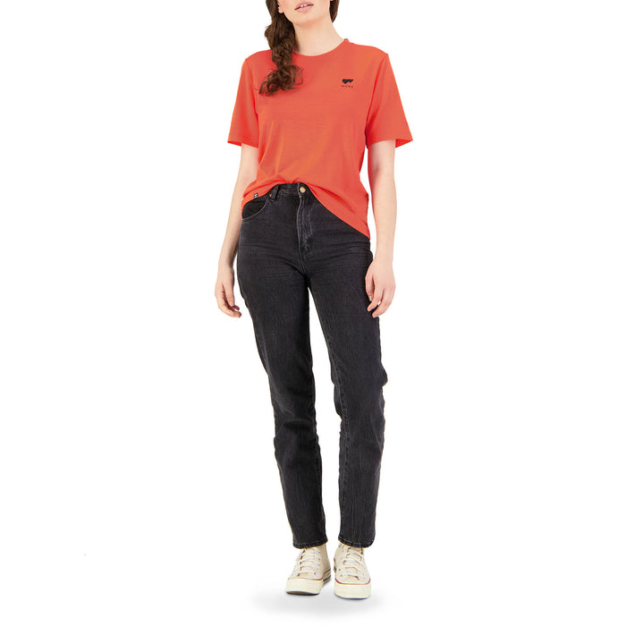 MONS ROYALE Icon Relaxed Tee - Women's Hot Coral