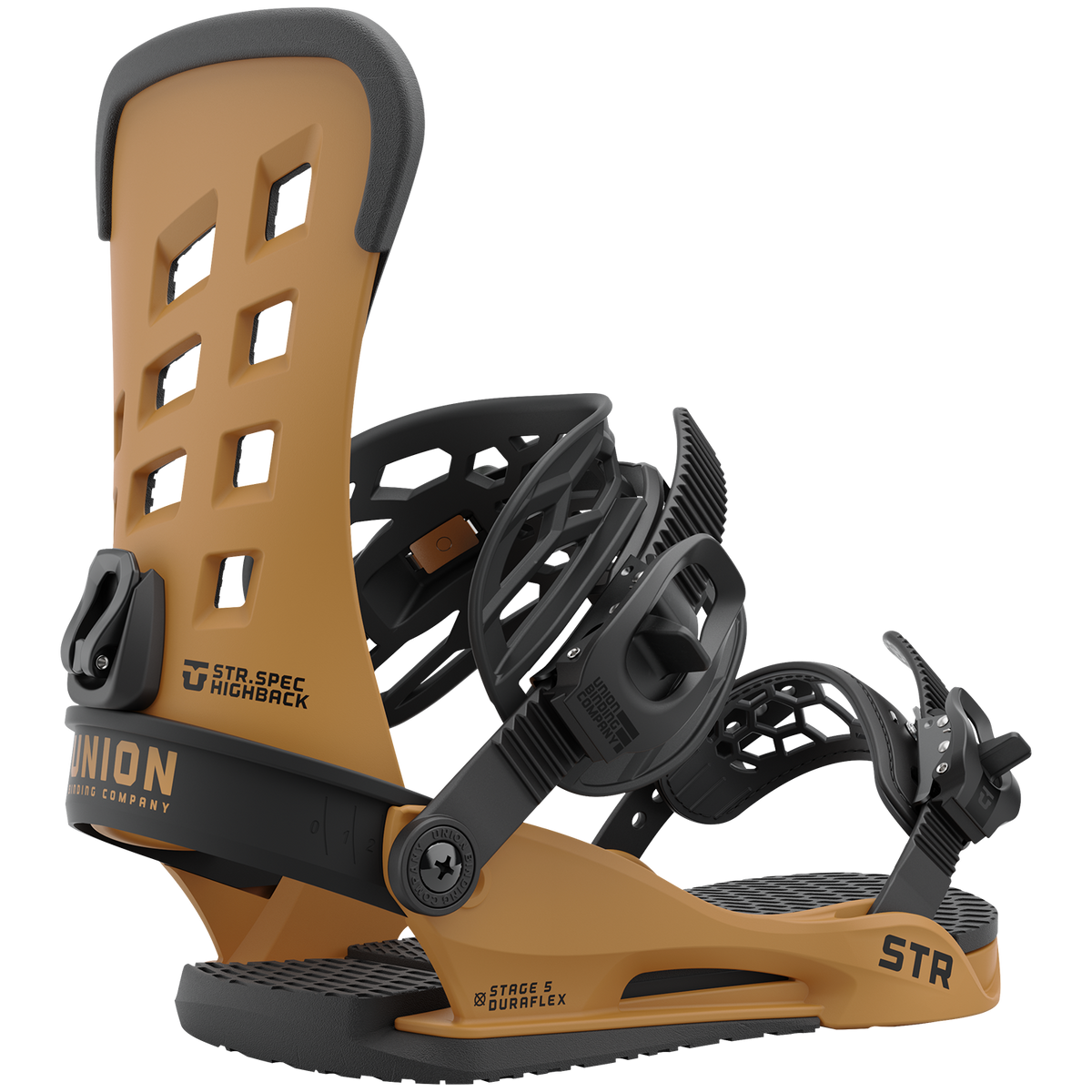 Union STR Snowboard Bindings 2022 Mustard