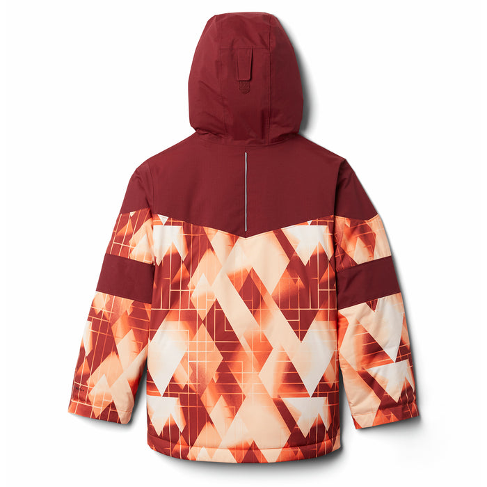 Columbia Mighty Mogul II Jacket - Boys' Tangy Orange Geo Mountain/Red Jasper