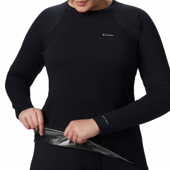 Columbia Midweight Stretch Long-Sleeve Plus Size Top - Women's Black