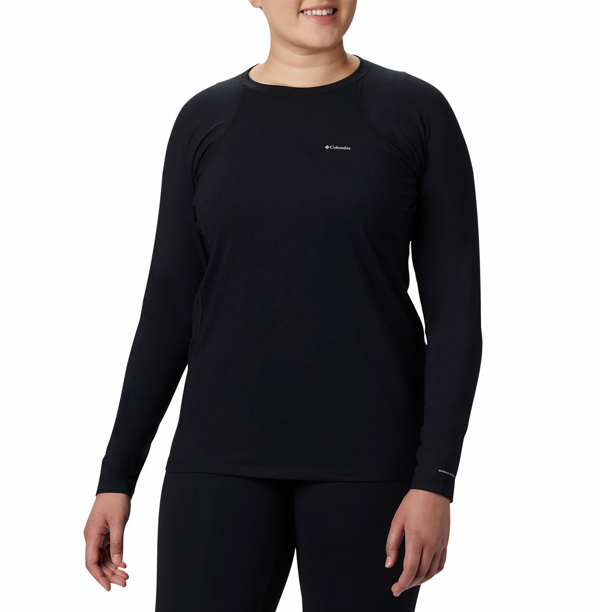 Columbia Midweight Stretch Long-Sleeve Plus Size Top - Women's Black