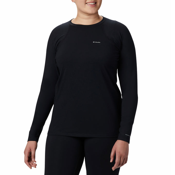 Columbia Midweight Stretch Long-Sleeve Plus Size Top - Women's Black