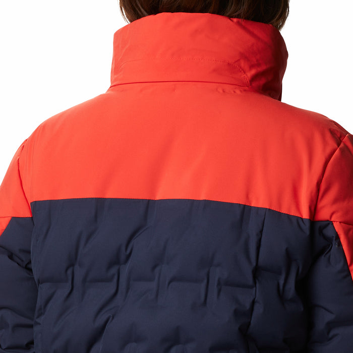 Columbia Wild Card Down Plus Size Jacket - Women's Dark Nocturnal, Bold Orange
